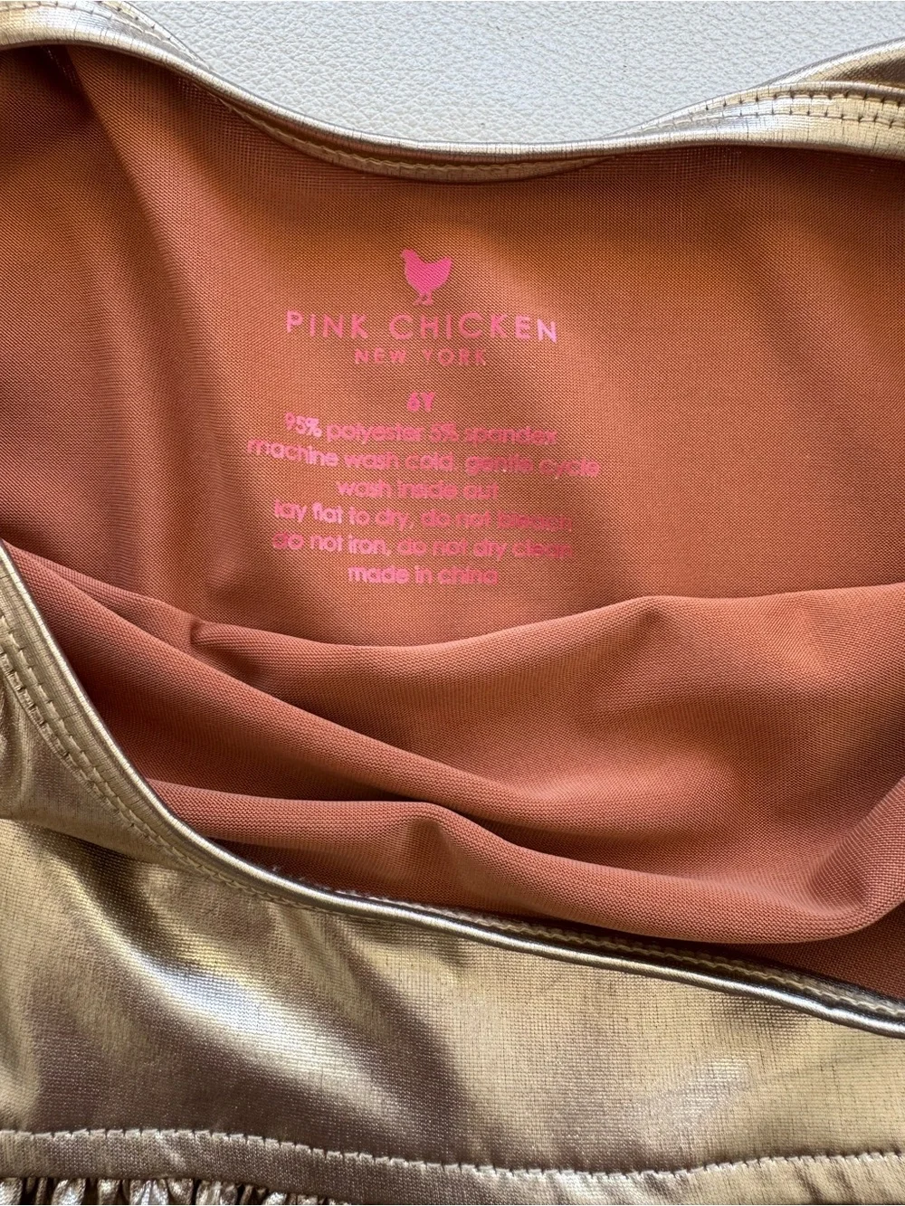 Pink Chicken shiny metallic